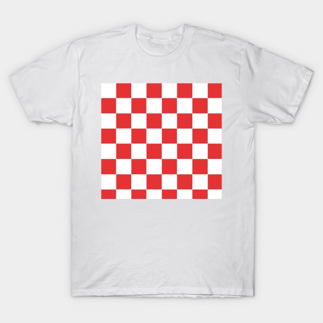 Nottingham Forest Checks T-Shirt by Confusion101